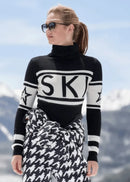 SUÉTER FEMENINO DE CUELLO ALTO NAVY SKI