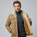 SOBRECAMISA MASCULINA PELUCIADA CON BOLSILLOS
