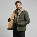 SOBRECAMISA MASCULINA PELUCIADA CON BOLSILLOS