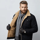 SOBRECAMISA MASCULINA PELUCIADA CON BOLSILLOS